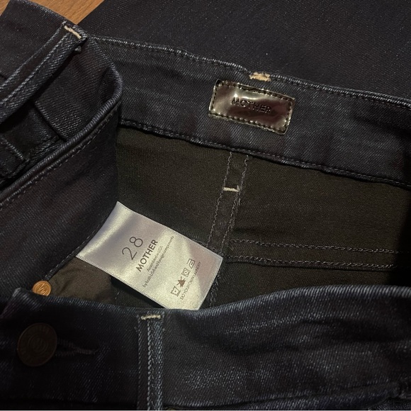 Mother Jeans Women’s Size 28 Dark Blue Wash The Looker High-Rise‎ Skinny - Picture 10 of 12